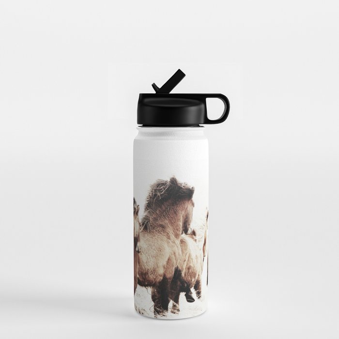 WILD AND FREE 2 - HORSES OF ICELAND Water Bottle Gallery Image 1
