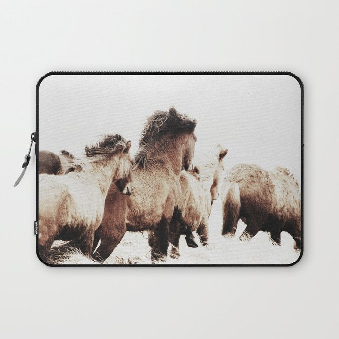 WILD AND FREE 2 - HORSES OF ICELAND Laptop Sleeve Gallery Image 1