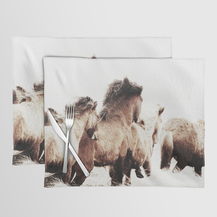WILD AND FREE 2 - HORSES OF ICELAND Placemat Gallery Image 1