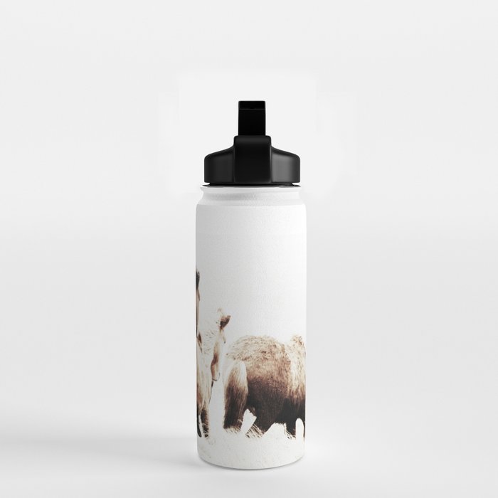 WILD AND FREE 2 - HORSES OF ICELAND Water Bottle Gallery Image 2
