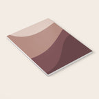 Abstract Color Waves VI Neutral Red Tones Notebook Gallery Image 3
