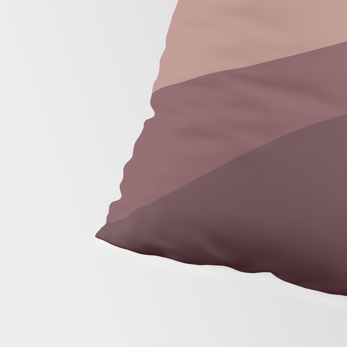 Abstract Color Waves VI Neutral Red Tones Pillow Sham Gallery Image 4