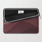 Abstract Color Waves VI Neutral Red Tones Laptop Sleeve Gallery Image 2