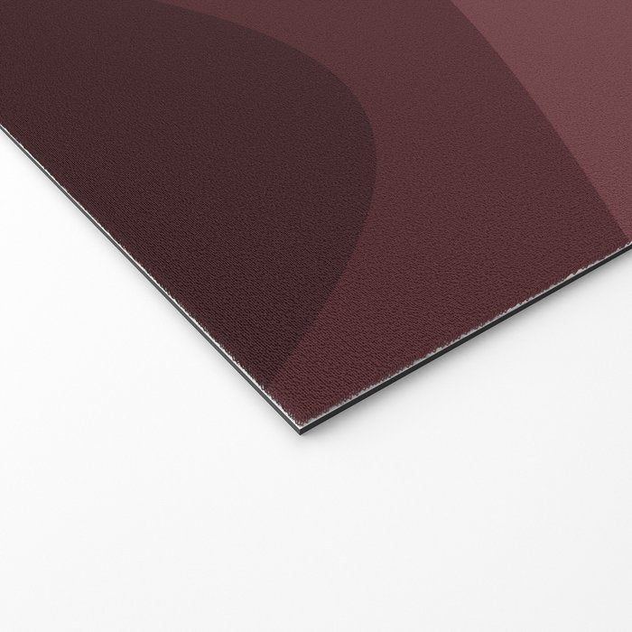 Abstract Color Waves VI Neutral Red Tones Welcome Mat Gallery Image 2