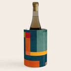 Modern Colorful Geometric Original Artwork Wine Chiller Gallery Image 1