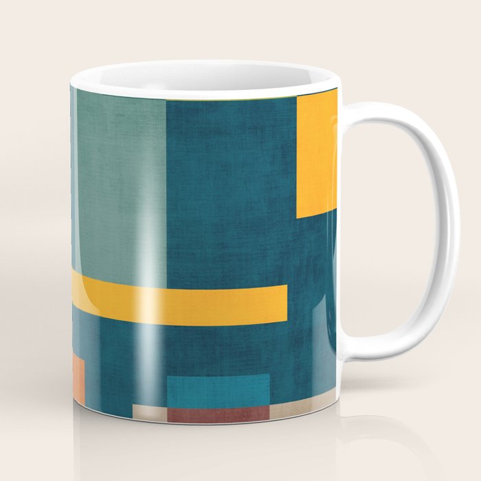 Modern Colorful Geometric Original Artwork Coffee Mug Gallery Image 1