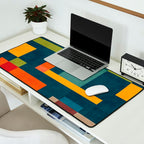 Modern Colorful Geometric Original Artwork Desk Mat Gallery Image 2
