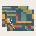 Modern Colorful Geometric Original Artwork Placemat Gallery Image 1