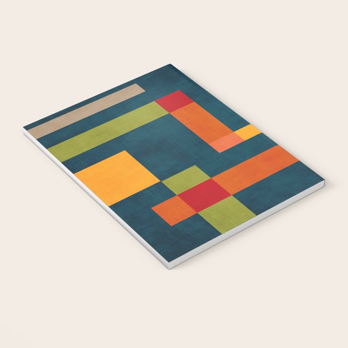 Modern Colorful Geometric Original Artwork Notebook Gallery Image 3