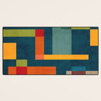 Modern Colorful Geometric Original Artwork Desk Mat Gallery Image 3