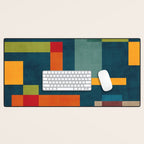 Modern Colorful Geometric Original Artwork Desk Mat Gallery Image 1
