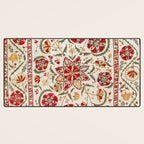 Nurata Suzani Bokhara Uzbekistan Embroidery Print Desk Mat Gallery Image 3