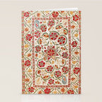 Nurata Suzani Bokhara Uzbekistan Embroidery Print Stationery Card Gallery Image 2