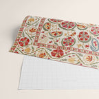 Nurata Suzani Bokhara Uzbekistan Embroidery Print Wrapping Paper Gallery Image 2