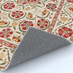 Nurata Suzani Bokhara Uzbekistan Embroidery Print Rug Gallery Image 4