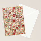 Nurata Suzani Bokhara Uzbekistan Embroidery Print Stationery Card Gallery Image 2