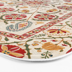 Nurata Suzani Bokhara Uzbekistan Embroidery Print Bath Mat Gallery Image 3