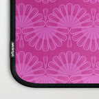 Pink neon bright geometric pattern  Laptop Sleeve Gallery Image 3