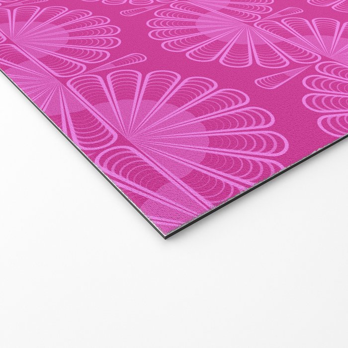 Pink neon bright geometric pattern  Welcome Mat Gallery Image 2