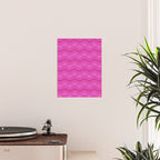 Pink neon bright geometric pattern  Poster Gallery Image 2