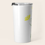 yellow buttercup flower watercolor Travel Mug Gallery Image 3