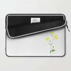 yellow buttercup flower watercolor Laptop Sleeve Gallery Image 2