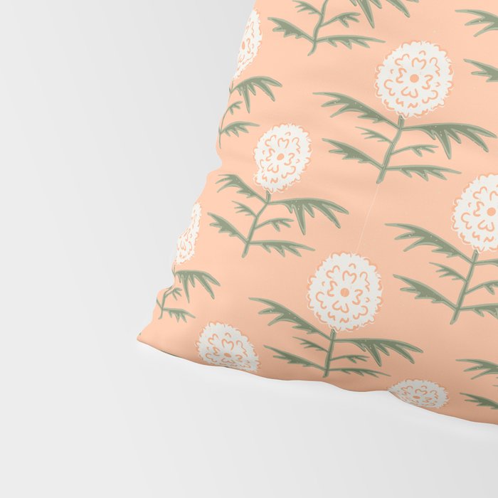 Charming Floral . Peach Fuzz Pillow Sham Gallery Image 4