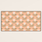 Charming Floral . Peach Fuzz Desk Mat Gallery Image 3
