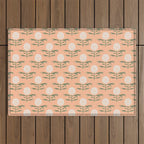 Charming Floral . Peach Fuzz Outdoor Rug Gallery Image 1