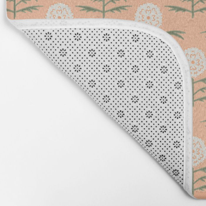 Charming Floral . Peach Fuzz Bath Mat Gallery Image 2
