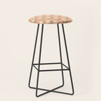 Charming Floral . Peach Fuzz Stool Gallery Image 1