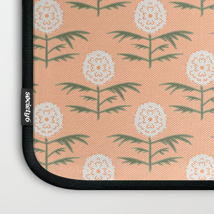 Charming Floral . Peach Fuzz Laptop Sleeve Gallery Image 3