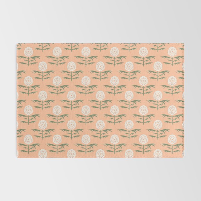 Charming Floral . Peach Fuzz Rug Gallery Image 2