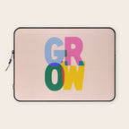 Grow: Peach Edition Laptop Sleeve Gallery Image 1