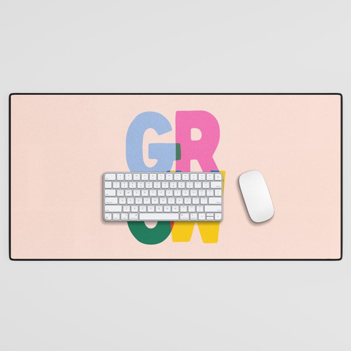 Grow: Peach Edition Desk Mat Gallery Image 1