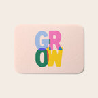 Grow: Peach Edition Bath Mat Gallery Image 1