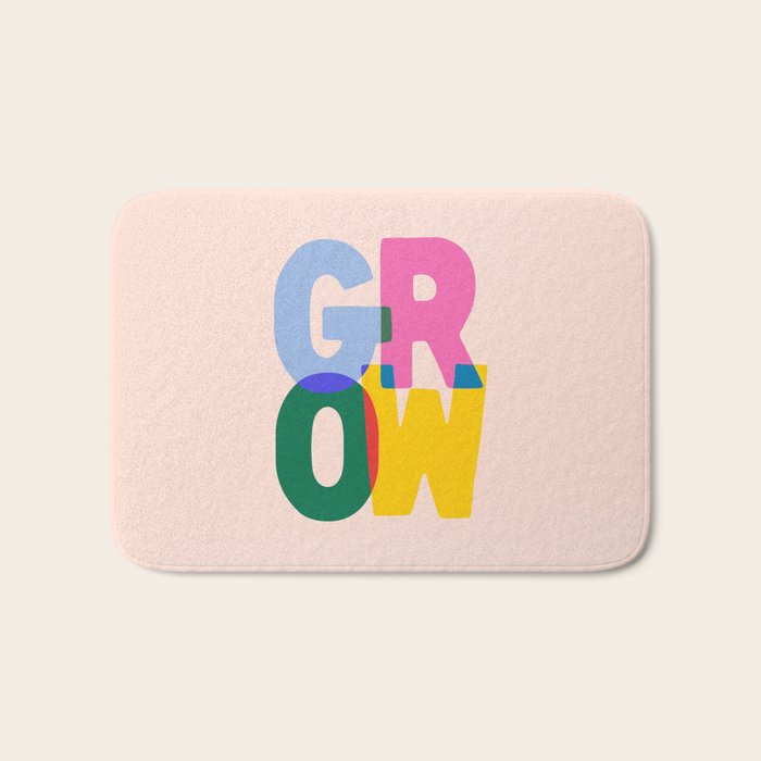 Grow: Peach Edition Bath Mat Gallery Image 1