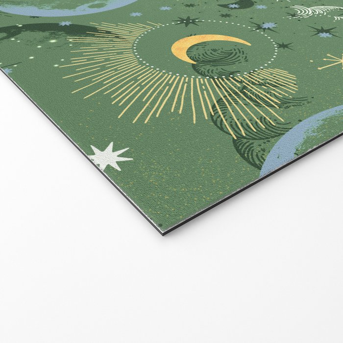 Greenish starry lunar sky Welcome Mat Gallery Image 2