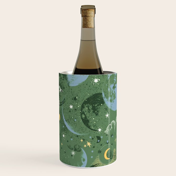 Greenish starry lunar sky Wine Chiller Gallery Image 3