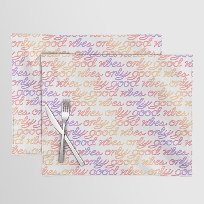 Good Vibes Only - Rainbow Placemat Gallery Image 1