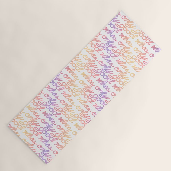 Good Vibes Only - Rainbow Yoga Mat Gallery Image 1