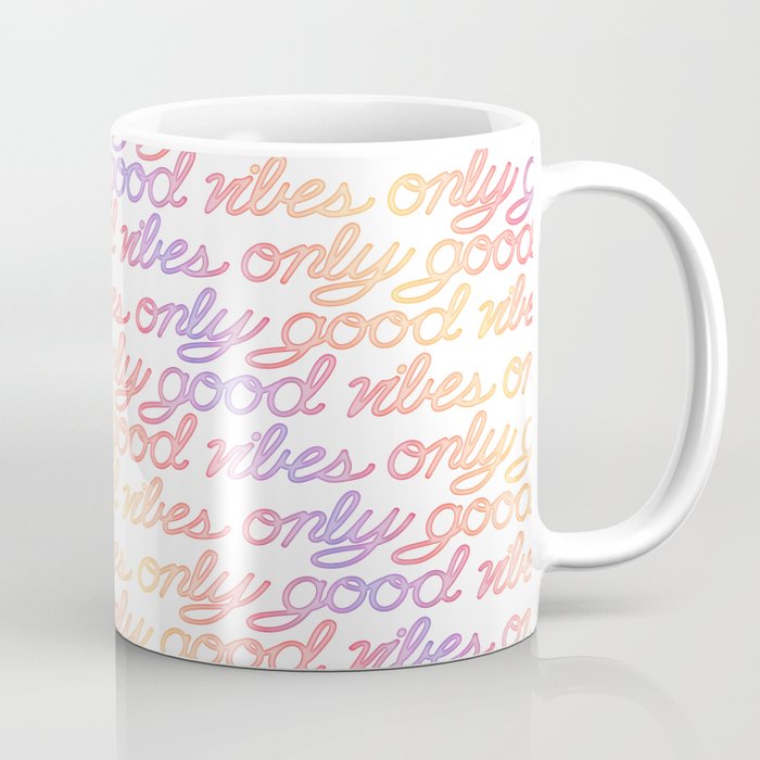 Good Vibes Only - Rainbow Coffee Mug Gallery Image 1