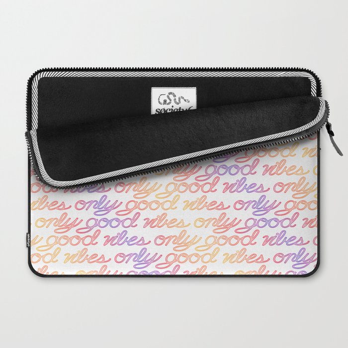 Good Vibes Only - Rainbow Laptop Sleeve Gallery Image 2