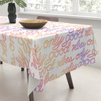 Good Vibes Only - Rainbow Tablecloth Gallery Image 3