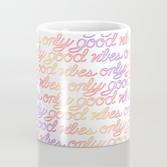 Good Vibes Only - Rainbow Coffee Mug Gallery Image 4