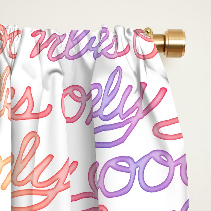 Good Vibes Only - Rainbow Window Curtain Gallery Image 2