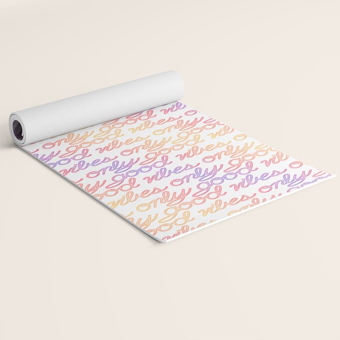 Good Vibes Only - Rainbow Yoga Mat Gallery Image 2
