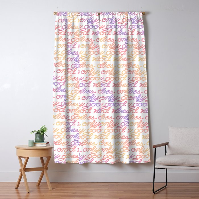 Good Vibes Only - Rainbow Window Curtain Gallery Image 5
