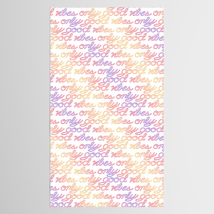 Good Vibes Only - Rainbow Tablecloth Gallery Image 2
