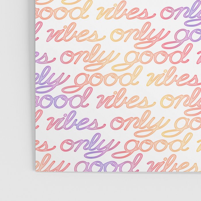Good Vibes Only - Rainbow Poster Gallery Image 3